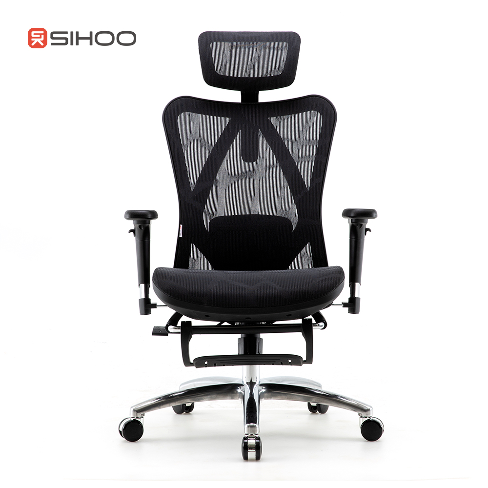 כסא מנהלים - דגם SIHOO M57B Black Footrest