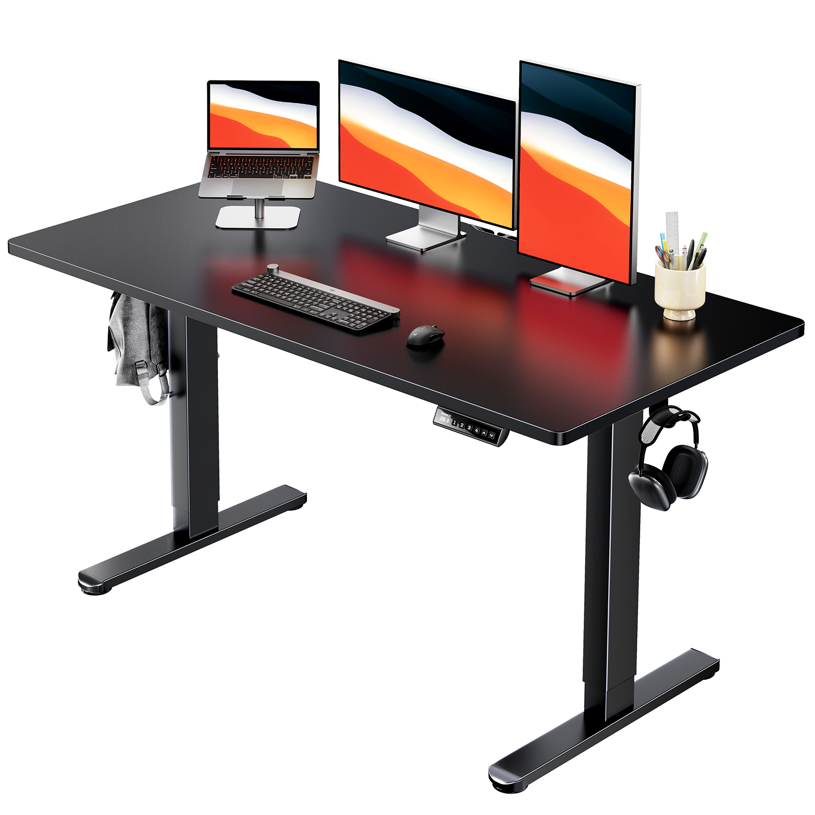 שולחן ארגונומי מתכוונן HUANUO Flow שחור