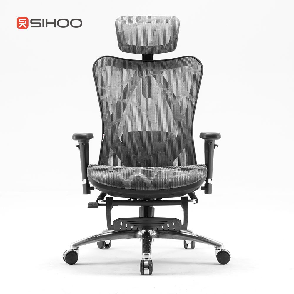 כסא מנהלים - דגם SIHOO M57B Dark Gray Footrest